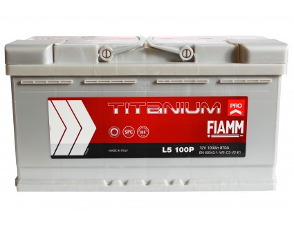 Акумулятор 6СТ-100 (R+) FIAMM 870А TITANIUM PRO