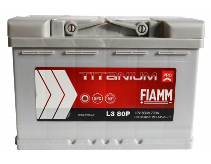 Акумулятор 6СТ-80 (R+) FIAMM 730А TITANIUM PRO