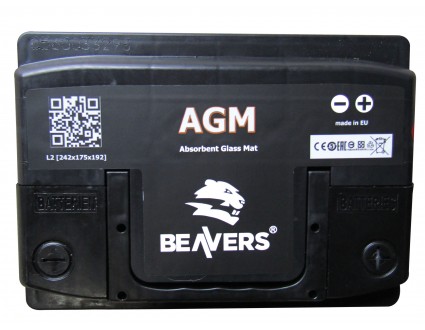 Акумулятор  6СТ-60 (R+) BEAVERS AGM 680А