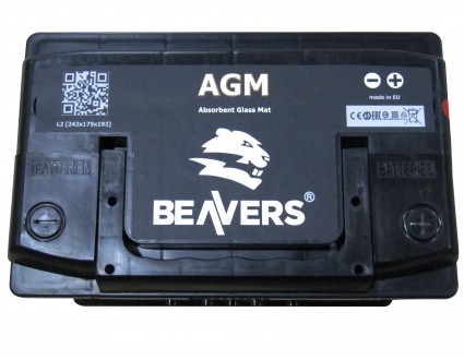 Акумулятор 6СТ-70 (R+) BEAVERS AGM 760А