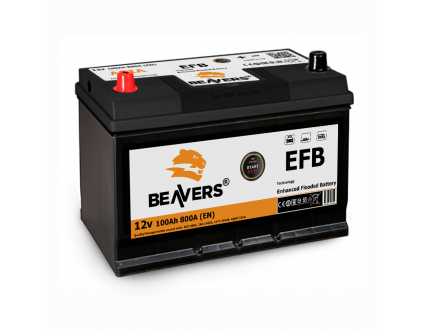 Акумулятор 6СТ-100 (L+) BEAVERS ASIA EFB 800А